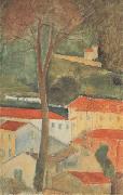 Amedeo Modigliani Paysage a Cag (mk38) France oil painting artist